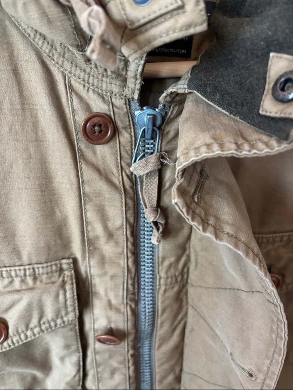 J. Crew Vintage Field Mechanics Jacket Quilt Lining Utility Military Style (S)